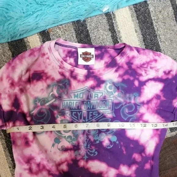 Harley Davidson bleached dye tee. Size small - Picture 6 of 6